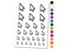 Digital Mouse Arrow Pointer Icon Temporary Tattoo Water Resistant Fake Body Art Set Collection